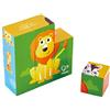 Hape Joma HAP-E1619 Jungle Animal Block Puzzle, Multi-Colour, 60 x 80 cm