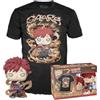 Funko Pop! & Tee: Naruto - Gaara - Si Illumina Al Buio - M - Naruto Shippuden - T-Shirt, Maglietta - Vestiti con Figura in Vinile da Collezione - Idea Regalo - Giocattoli e Top a Maniche Corte Uomini