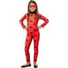 Funidelia Costume Ufficiale di Ladybug per Bambina con tutina e maschera, Tenuta di Miraculous Infantile, Costumi di Carnevale, Halloween e Feste - Taglia 3-4 anni