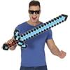 FIESTAS GUIRCA | Spada Pixel Gonfiabile (90 cm) - Arma Giocattolo per Costumi da Videogiochi e Cosplay - Accessorio Ideale per Feste di Halloween e Carnevale - Per Bambini e Adulti - Blu