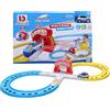 Burago BBURAGO Shake-It Runner Infinity Track Polizia - Pista da Corsa Giocattolo con Macchina della Polizia, Funzione Shake & Go, Licenza Ufficiale Polizia, Età Consigliata 24+ Mesi