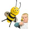 Generico Burattini di animali, burattini di animali realistici,Marionette da dito farfalla - Simpatiche marionette da dito a forma di ape Marionette da mano in morbido peluche a forma di bruco per bambini di 1