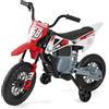 COSTWAY 12V Moto Elettrica per Bambini, Motorino Elettrico con Ruote di Allenamento Rimovibili, Sospensione a Molla, Musica e Connessione Wireless, Motocicletta Cavalcabile per 3-8 Anni (Rosso)
