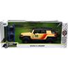 Jada Just Trucks 1:24 Toyota FJ Cruiser con cremagliera auto pressofusa gialla, giocattoli per bambini e adulti