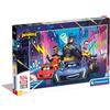 Clementoni- Batwheels Supercolor Puzzle-Batwheels-104 Maxi Pezzi Bambini 4 Anni, Puzzle Cartoni Animati, Made in Italy, Multicolore, 25761