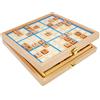 Andux Zone Sudoku Scatola da Gioco 3-in-1 in Legno SD-03 (Blu)