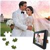 Muralscape Puzzle Personalizzati per Adulti 1000/500/300/200/70 Pezzi, Puzzle Personalizzato in Legno con Cornice Nera, Ritratto di Animale Domestico, Immagini di Paesaggi Idee Regalo per Famiglia, Amici