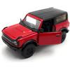 Toi-Toys Welly Modello di auto Ford Bronco Black Diamond, veicolo in miniatura, scala 1:39 / lunghezza 12 cm, rosso