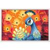 Ravensburger CreArt 20000 - Proud Peacock - dipinto con numero per bambini dagli 11 anni in su, set di pittura con cornice, pennello e colori acrilici, regalo per ragazze e ragazzi, con vernice dorata