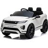 FINOOS Auto Macchina ELETTRICA per Bambini Range Rover EVOQUE 12V con Musica Bluetooth, Telecomando (Bianco)