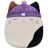 Squishmallows Gatto Calico con cappello viola da 35,5 cm - Peluche ufficiale Jazwares, SQCR03800