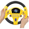 Knowlife Volante Finto Per Auto Per Bambini, Simulatore Di Guida Bambini, Giocattolo Imitazione Controller Guida Portatile, Interattivo Divertente Giocattolo Educazione Learning Per Ragazzi E Ragazze