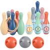 Generico Set di giocattoli da bowling per bambini - Kit di giochi sportivi per cartoni animati, set da gioco con palline, anelli con perni luminosi | Intrattenimento per feste di compleanno per ragazzi e