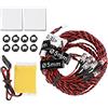 Oumefar Luce Lampeggiante RC, Kit di Illuminazione RC Facile da Installare a 8 LED Realistico Facile da Usare per Elicotteri per Aeroplani