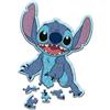 Trefl - Puzzle in Legno Originali: Disney, Lilo & Stitch: Stitch - 50 Pezzi, Wood Craft Junior, Forme irregolari, 10 figure, puzzle moderno, divertente per bambini dai 5 anni