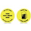 SuyanhGift 200 fiches da poker in plastica personalizzate, stampa a colori il tuo logo e testo sul chip, buone per gettoni per bevande, gioco di carte da poker (giallo)