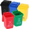 Hemobllo Set da 5 Mini Bidoni della Spazzatura in Plastica per Casa delle Bambole Modelli di Bidone della Spazzatura in Miniatura per Decorazione e Scenari Fai da Te