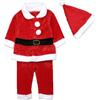 Generico Vestito Babbo Natale Bambino Bambina, Neonato Giacca + Pantaloni + Cappello Costume Babbo Natale Bambino Regalo Per Feste, Carnevale E Halloween Regalo Cosplay Costume - Rosso 1-9 Mesi