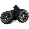 XAQRYQO Ruote e Pneumatici rc per ARRMA per Typhon per Talion per Traxxas per Redcat per Team VRX 1/8 RC Ricambi per Auto Fuoristrada 4 Pezzi Ruote da 120 Mm Pneumatici Esagonali 17