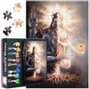 TISHIRON Puzzle per adulti, 1000 pezzi, Shiva Puzzle, puzzle per adulti, Shiva, giochi o giocattoli, adatti per gli amici più anziani 50 x 70 cm