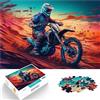 AITEXI Puzzle da 1000 pezzi per adulti Motocross estremo Difficile da completare ma divertente e umoristico Giocattoli per la decorazione della casa 52x38cm