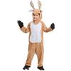 Salyeeluly Costume Renna Per Natale - Costume Cosplay da Renna per Bambini Natale | Tuta Carina Che Attira L'Attenzione Per Ragazzi E Ragazze Allievi Bambini Di 3-13 Anni