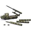 ZEZEFUFU Modello 4D smontato in plastica modello militare da combattimento in scala 1/72 Camouflage Russo S-300 lanciamissili veicolo pressofuso modello serbatoio, Verde