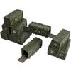 Tims Plum Set di 5 contenitori per carichi da tavolo, 28 mm, impilabili, stampa 3D in PLA, accessori per miniature, Kill Team & Warhammer 40k, grigio