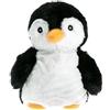 PELUCHO - Peluche Borsa dell'Acqua Calda Pinguino - Made in France - Lavanda e Grano - Calore - Benessere - Morbidezza - Borsa dell'Acqua Calda secca - Borsa dell'Acqua Calda per Bambini - Borsa