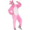 dressforfun Costume da Orso per Lui e per Lei | In Soffice Tessuto di Peluche | Incl. Naso con Elastico (Rosa | L | No. 300879)
