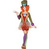 ATOSA | Costume da Cappellaio Matto da donna | Include Abito originale con cappello alto | Costume di Alice nel Paese delle Meraviglie | Per Feste a Tema, Carnevale | Personaggio iconico | XS-S