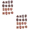CIYODO Tavolette Cioccolata Finta 32 Pz Cioccolato Di Simulazione Biscotto Artificiale Giocattoli Per Bambini Biscotti Finti Fingere Modelli Di Dessert Cioccolato Simulato Di Cioccolato Impostore Pvc