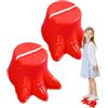 Generico Trampoli per bambini, Trampoli per bambini,2 trampoli per piedi grandi, giocattoli attivi per - Classico gioco da picnic Set antiscivolo a forma di piede di dinosauro su trampoli da passeggio