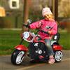 GYMAX Moto Giocattolo per Bambini, Struttura Stabile con 3 Ruote, Velocità di 2,5-3 km/h, con Una Batteria Ricaricabile, Materiale Sicuro ed Ecologico, Adatto a Bambini più di 3 Anni (Rosso)
