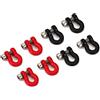 INJORA Metallo paraurti D-Ring Gancio di Traino 8PCS Mini Gancio di Traino per 1/24 RC Crawler Auto Axial SCX24 Parti di aggiornamento, 7X10mm