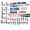Siellmy Technic, set di pezzi di ricambio per tecnica, 120 pezzi, spilli lunghi con tappo di fissaggio, parti tecniche, mattoncini da costruzione