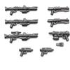 BricksStuff BrickArms Clone Trooper Blaster - Set di armi da 8 pezzi per minifigure, repliche precise dell'era della guerra dei cloni | Alta qualità | Made in USA