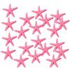 SGerste Stella marina in resina decorativa in miniatura stella marina per artigianato fata giardino spiaggia ornamenti a tema 20pcs (rosso S)