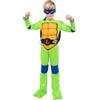 Funidelia Costume Ufficiale di Leonardo Tartarughe Ninja per Bambino e Bambina con tutina, guscio e maschera, Tenuta da Ninja Infantile, Costumi di Carnevale, Halloween e Feste - Taglia 10-12 anni