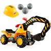 RELAX4LIFE Ruspa Giocattolo Cavalcabile per Bambini, Escavatore di Sabbia da Gioco per Bambini da 3-5 Anni, Giocattolo Macchina Escavatore con Braccio Movibile ed Accessori (MODELLO 5)