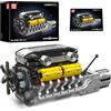 Mould King 10202 Supercar Building Blocks, V12 Kit modello di trasmissione del motore V12, set di mattoni per auto sportive, regalo di costruzione per adulti e ragazzi (1.260 pezzi)