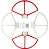 vhbw 4X Protezione eliche Compatibile con DJI Phantom 3 Advanced, 3 Professional, 2 Vision, 2 Vision + Plus, FC40, 2 Drone, Bianco/Rosso
