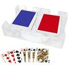Generic Porta carte girevole | Canasta e porta carte da poker Porta 2 pezzi o set di 4 porta carte da gioco con impugnature