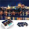 AITEXI puzzle 1000 pezzi per adulti Praga illuminata Giocattoli che creano dipendenza e sfidano l'intelligenza del cervello Un'opera d'arte 52x38cm