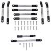 GPM Tamiya Mercedes-Benz G500 CC-02 (#58675) Aggiornamento Parti Stainless Steel Adjustable Suspension Links & Steering Tie Rods - 10Pc Set Original Color
