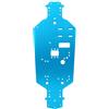 equlup Telaio RC, 335x125mm RC Drift Racing Telaio Telaio in Lega di Alluminio Piastra Inferiore Parti di Aggiornamento di Ricambio per Auto RC 94122 1/10 (Blu)