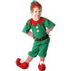 Generico Natale Costume Elfo Bambini Ragazze Adolescenti Cosplay 4PC Outfit Set Costume da Elfo Vestiti Festivo Costumes Christmas Abiti Festa Completo Natale Bambini Ragazza