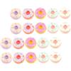CHICAMPERA 20pezzi Miniature Donuts Realistic Tiny Food Models for Dollhouse Decoration for Crafts Projects Scale Colors Mixed