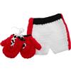 Healeved Accessori Per Servizi Fotografici 1 Set Da Boxe Per Neonato Guanti E Pantaloni Per Foto Di Neonati Bambina/bambino Unisex in Morbido Tessuto All'uncinetto