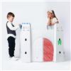 Biemme Castello delle Fiabe in cartone da colorare Gioco Laboratorio metodo Montessori 100% Ecologico e Riciclabile GreenCity Villaggio di Carta costruisci e colora gioco di ruolo ed emulazione per bambini